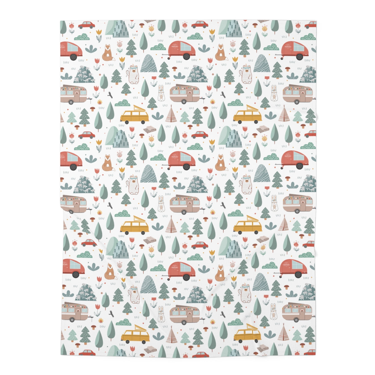 Camping Baby Swaddle Blanket - Gender Nuetral