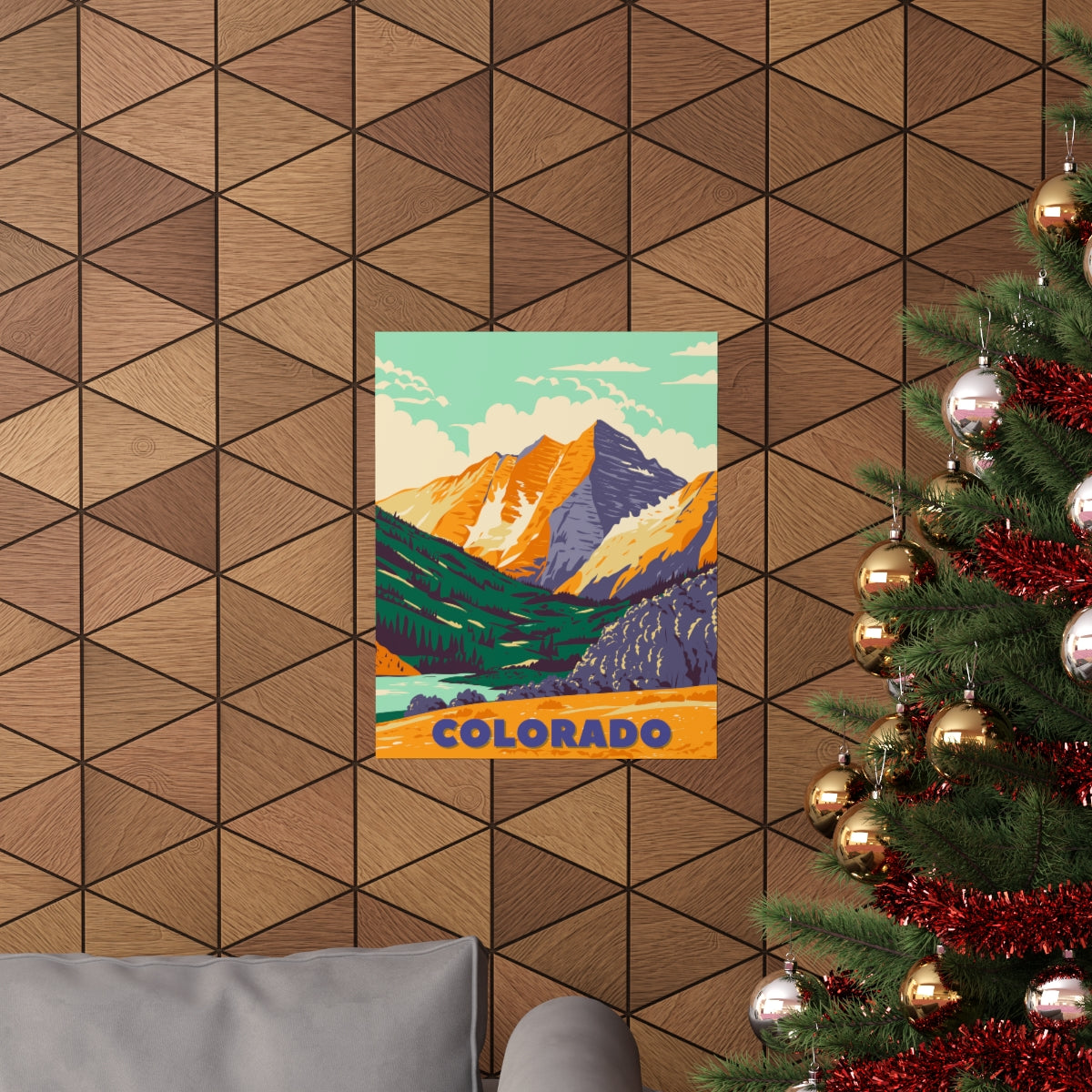Colorado Poster - Vintage Colorado Print - Backcountry Mountain View