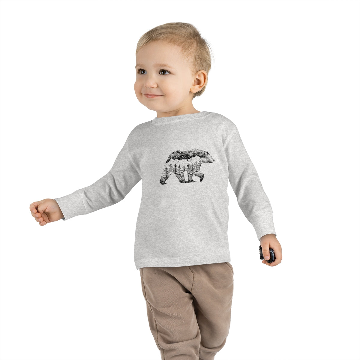Mountain Bear Toddler Long Sleeve Tee