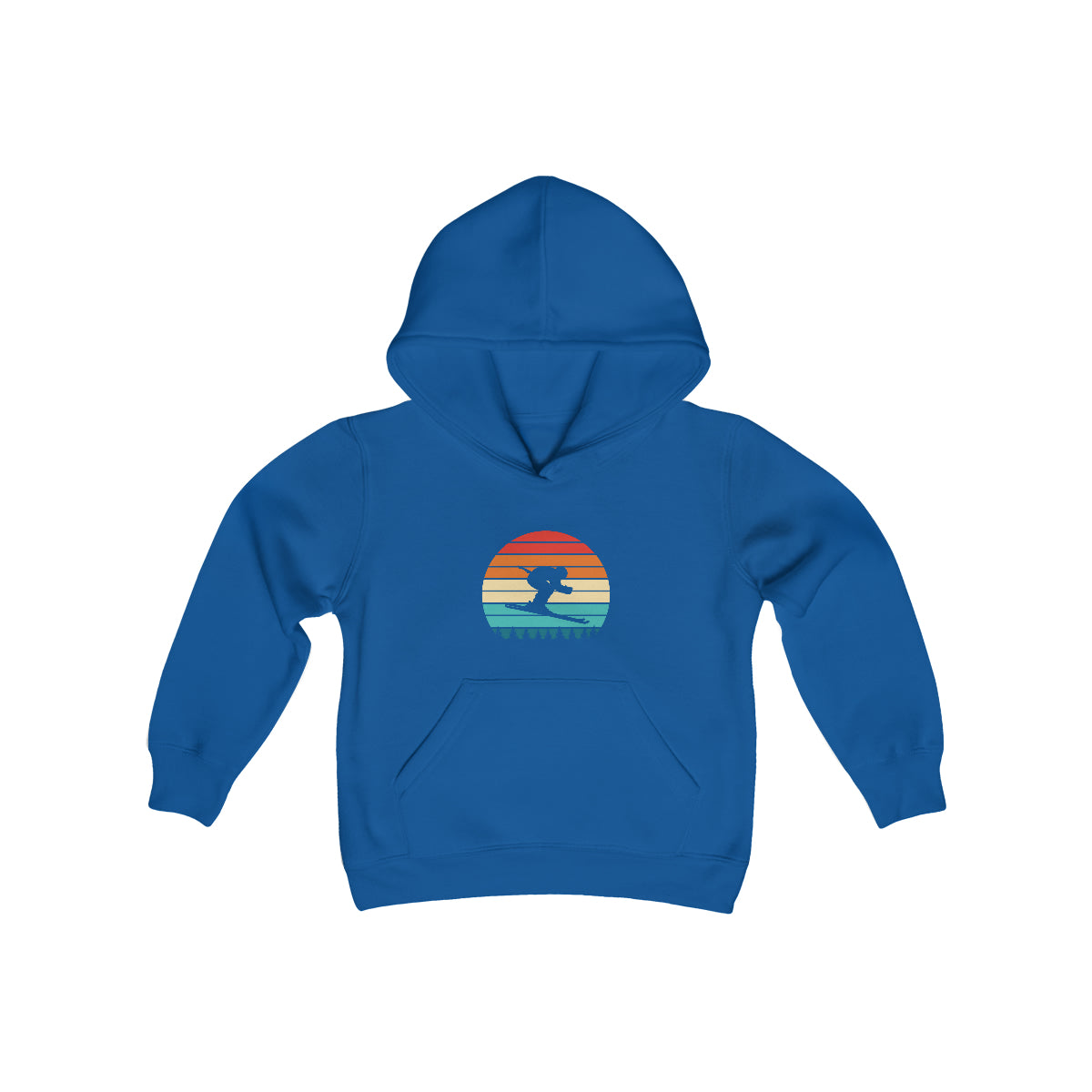 Kids Retro Ski Heavy Blend Hooded Sweatshirt