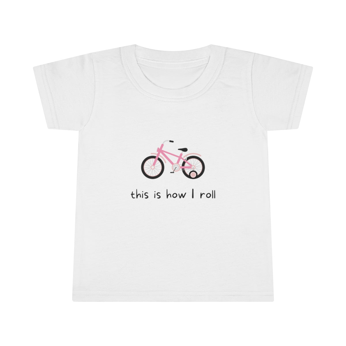 This Is How I Roll Pink Bike Toddler T-shirt